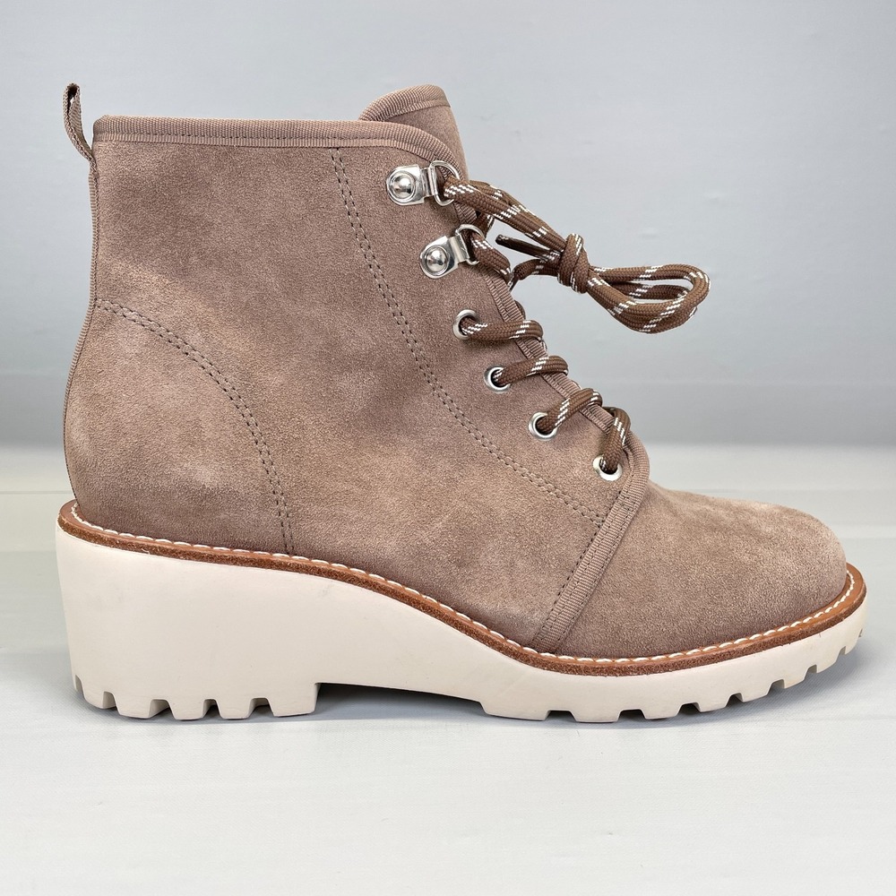 Copper Key Bundleup Ankle Boots Womens Size 8.5 M Brown Suede Lace Up Shoes